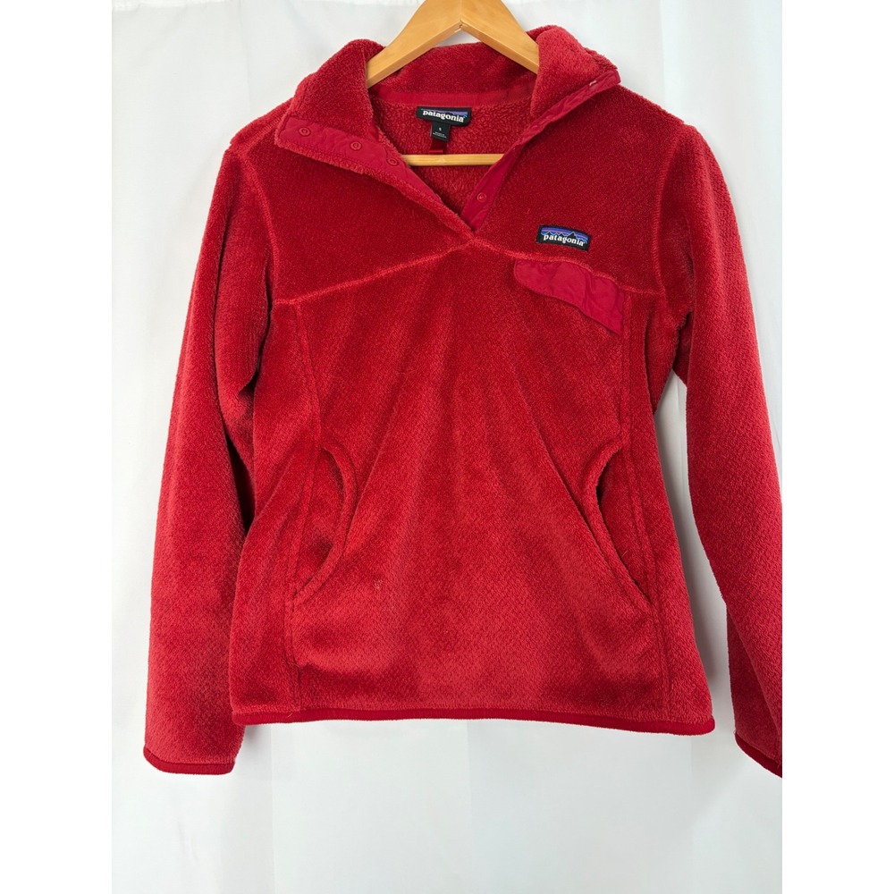 Patagonia Fleece Pullover Red Women's Small Gorpcore Outdoors Hiking Normcore